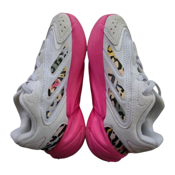 Adidas Ozelia Ftwr White Magic Pink Shoes SZ 9K Sneakers Camo Striped - Picture 3 of 5